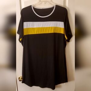 Colorblock Short-Sleeve Dress